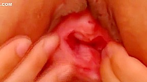 Delilah spread and gapes her pussy