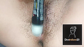 Desi Indian Girl Having Fun With Sex Toy Clear Hindi Audio