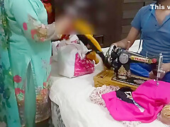 Desi Step sister-in-law Gets Hot While Giving Her Measure To Taylor With Hindi Audio