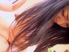 Despite Being Shy At First Once Cowgirl Begins The Asian Rides Until He Creampies Her