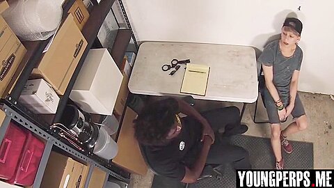 Devin Trez in Young perp detained and ass fucked by black LP Officer