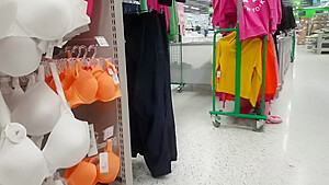 Diaper Girl Wets Herself While Shopping Bras And Panties
