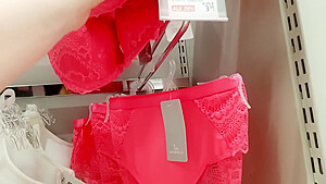 Diaper Girl Wets Herself While Shopping Bras And Panties
