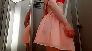 Diaper Girl Wets Herself While Shopping Bras And Panties