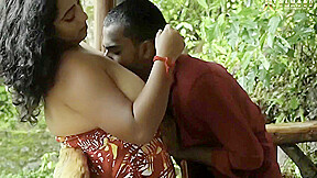 Dirty Milf Waiter Seduce Her Client, Outdoor