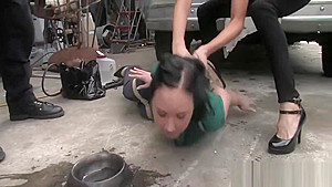 Dirty slave girl squirts