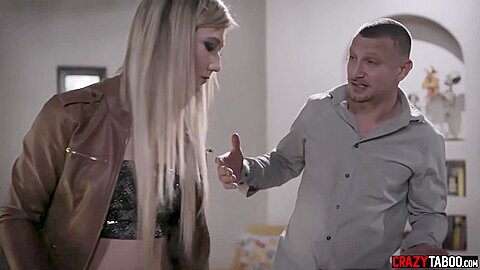 Disciplinary Stepdaddy Makes Stepdaughter Wet Herself
