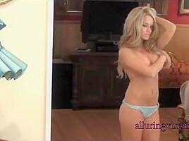 Donna in blue panties - Alluringvixens