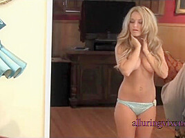 Donna in blue panties - Alluringvixens