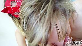 Double Blowjob from miss_pussycat and Milf Kristina