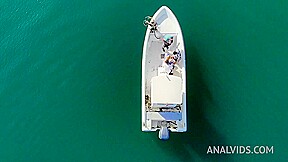 Double penetration on the boat with Rebecca Volpetti MS004 - AnalVids