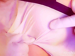 Drool Nipple Orgasm Masturbationsexy Swimsuit