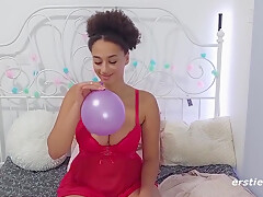 Ebony Naomi Has Fun With Bubbles