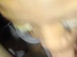 Ebony gives sloppy head