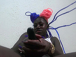 Ebony teen 18+ Princess Strapon Sucking Instruction For White Humiliation Slaves - SoloAustria