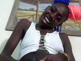 Ebony teen 18+ Princess Strapon Sucking Instruction For White Humiliation Slaves - SoloAustria