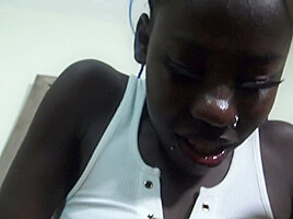Ebony teen 18+ Princess Strapon Sucking Instruction For White Humiliation Slaves - SoloAustria