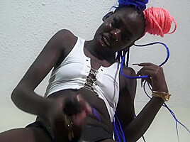 Ebony teen 18+ Princess Strapon Sucking Instruction For White Humiliation Slaves - SoloAustria