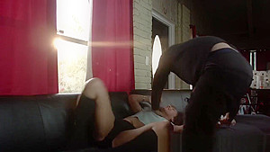 Ebony teenager 18+ Takes Facial