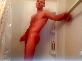 Enjoying myself in the shower hope you like