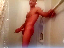 Enjoying myself in the shower hope you like