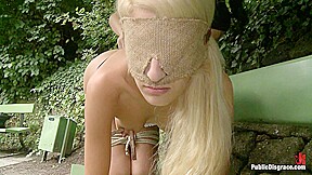 Euro Beauty Gets Tied To A Park Bench And Fucked Where Everyone Can See - PublicDisgrace