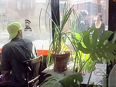 Euro spinner group fucked in public