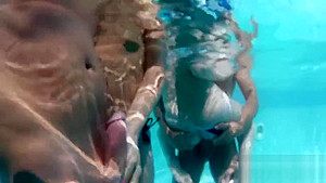 Euro whores get nailed by the pool
