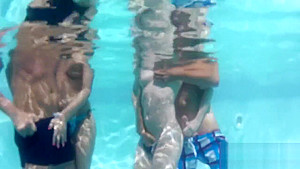 Euro whores get nailed by the pool