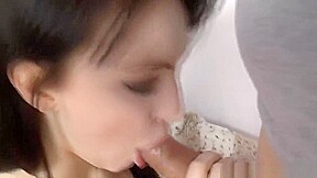 European Chick Goes Down On A Dick