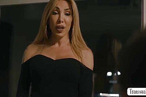 Eva Paradis In Busty Latina Ts Stepmom Gets Her Ass Banged By Handsome Stepson