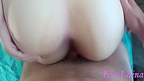 Eve Laina - Milf With A Big Ass And Hairy Pussy, Greedily Rides A Legal-age Cock