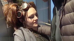 EvilAngel Rough Facefuck in Public Elevator and Anal Punishment  Full video: bit ly/2OSyxzk