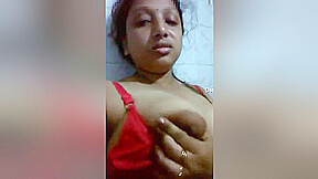Exclusive- Cute Indian Girl Semmi Play With Her Big Boobs