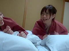 Exotic Japanese girl Rina Kato, Miu Fujisawa in Crazy Amateur, Threesome JAV video