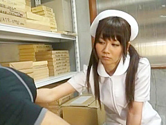 Exotic Japanese girl Yurika Miyaji in Hottest Nurse JAV scene
