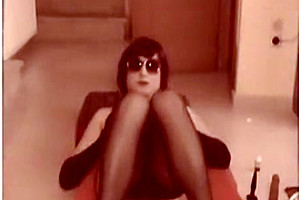 Exotic amateur shemale clip with Solo, Masturbation scenes