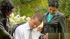 Exquisitely sexy chicks enjoy fully clothed sex with studs