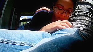 Extreme in Train : Public Blowjob and cum in mouth