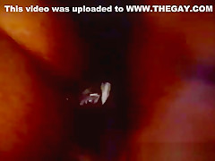 Extremely threesome raw anal fucking of black gay gangster