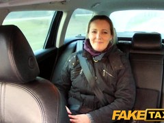 FakeTaxi: Disappointed professional in back seat anal
