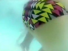 Fantastic female ass under the water