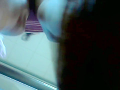 Fashion Girl Upskirt In A Stripy Dress2