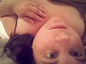 Fat whores face an tits while she talks dirty and cums for Step daddy