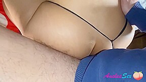 Female Ejaculation - And Hard Anal Fuck In Doggy Style With Sexy Thong - Amateur