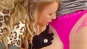 Females share the same rod in superb back yard dressed porn