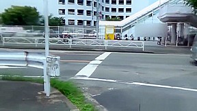 Fetish asian whore peeing in gutter