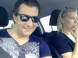 Fingering my Wife while driving