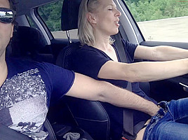 Fingering my Wife while driving