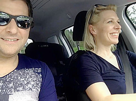 Fingering my Wife while driving